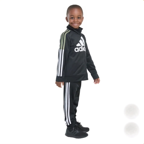 NWT adidas Kids' 2-piece Set Black Tracksuit Size 3T & 6 - Picture 4 of 5